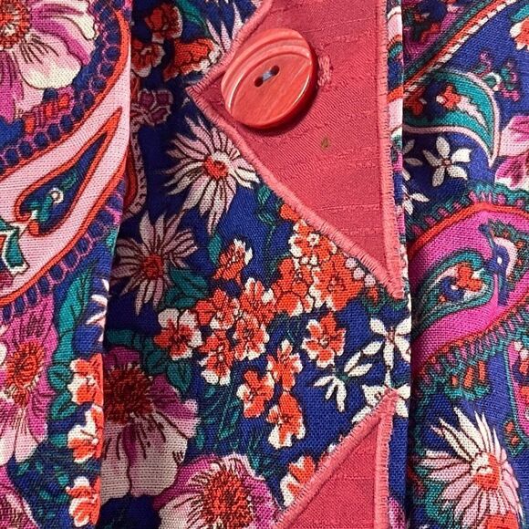 Vintage 80s floral Skirt Suit Set Medium - Picture 10 of 16